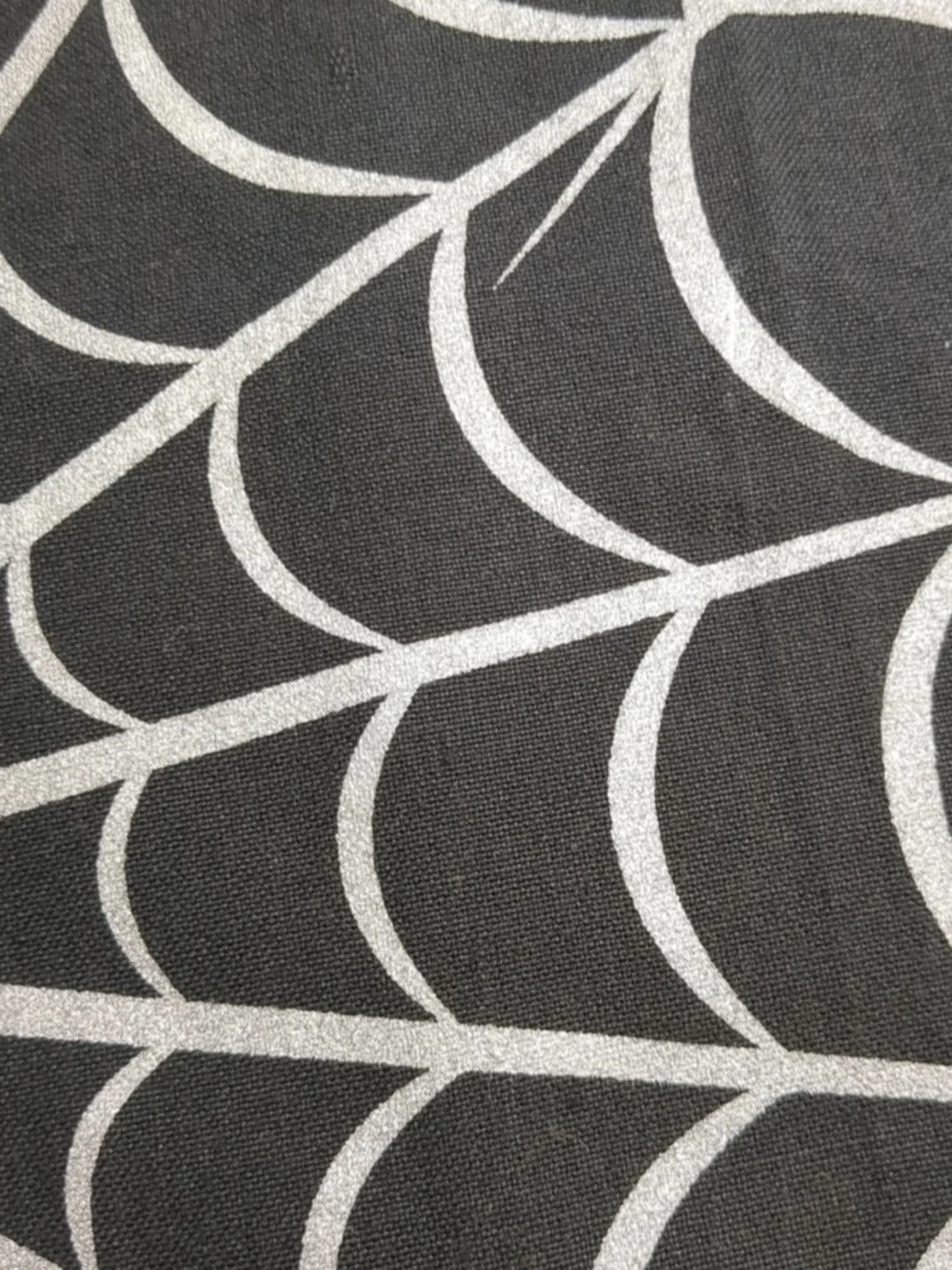 New Halloween Spider Web Kitchen Towel Black & Silver